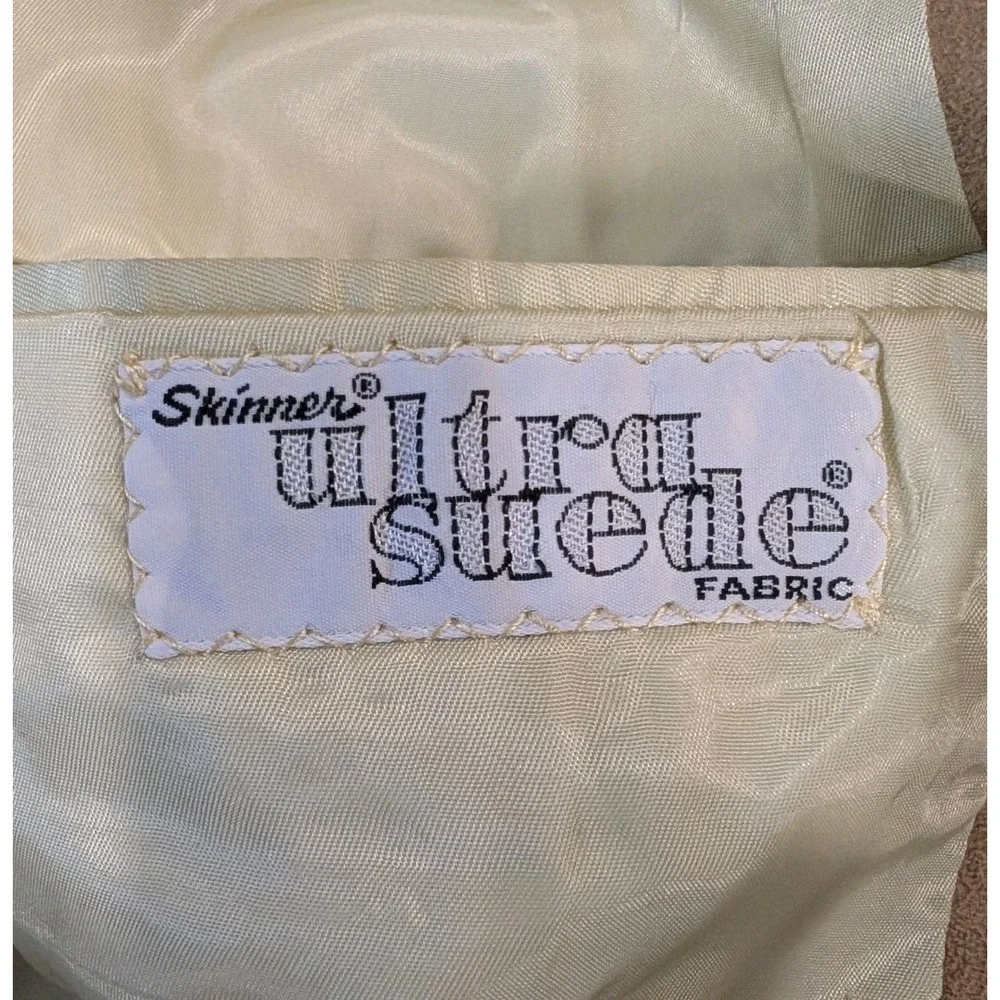 Vtg 70s LeBaron UltraSuede Sport Coat Blazer 40 ACWA Union Made Golden Beau